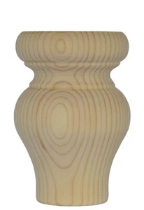 Large Pine Tulip Foot 83mm * 120mm 5" Wooden Furniture Feet CHOOSE QUANTITY A4TF - Picture 1 of 14