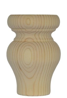 Pie de tulipán de pino grande 83 mm * 120 mm 5" muebles de madera pies ELIGE CANTIDAD A4TF Foto 1 de 2