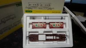 TRIX H0 24330-01 - Vagón portacontenedores Hoyer DB - Imagen 1 de 1