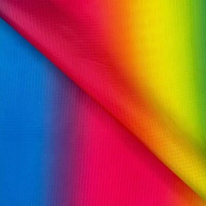 RAINBOW Waterproof Outdoor Ripstop Print Nylon Fabric Material 150cm wide - Picture 1 of 2