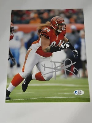 Domata Peko Cincinati Bengals Firmado 8x10 (certificado 5 estrellas) Foto 1 de 3