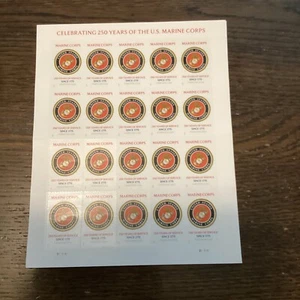 Scott#6011-US Marines 250th Anniversary Sheet of 20 Stamps - MNH-2025-US - Picture 1 of 1