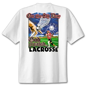 Lacrosse 8th Day Lax T-Shirt Jersey Short Sleeve Tee New Adult and Youth Sizes - Picture 1 of 2