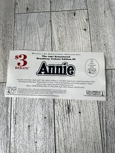 Remastered Broadway Tribute Edition Of Annie 3 $ Rabatt From 1997 Coupon - Bild 1 von 10