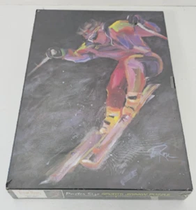 Terry Rose Vertical Drop Sport Original Skifahren 24" x 36" Puzzle 407 - Bild 1 von 11