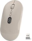 2.4g Wireless Mouse With Battery Level Visible Rechargeable For Pc/macbook/imac