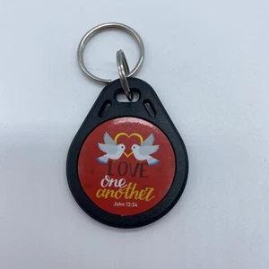 Daily Bible Verse Keychain Backpack Purse Keys iPhone Android Christian Red - Picture 1 of 2