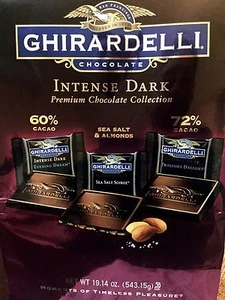 Ghirardelli Intense Dark Evening Dream, Sea Salt Soiree, Twilight Delight -19 OZ - Imagen 1 de 3
