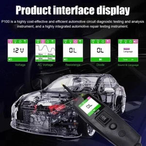 Automotive Circuit Tester Power Circuit Probe Kit Car Tester. Q1H7 Q3L2 J3T O5V2 - Picture 1 of 23