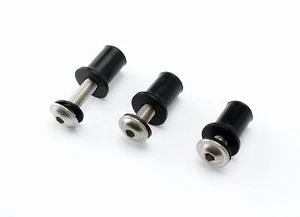 30x Juego de tornillos M4 acero inoxidable moto revestimiento de goma tornillo de neopreno - Imagen 1 de 5