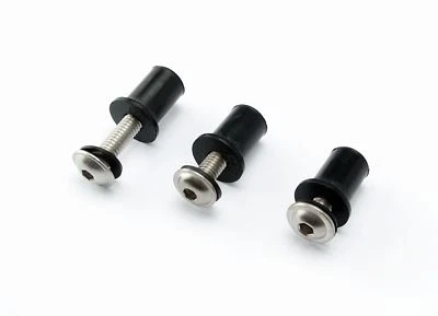 30x M4 Schrauben Set Edelstahl Motorrad Verkleidung Gummimutter Neopren Schraube - Bild 1 von 4