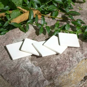 5x Square Tiles Set 2x2 IN STOCK Ceramic Bisque Ready To Paint Pottery - Picture 1 of 5