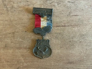 Pennsylvania Foresters America Badge Ribbon Pin Medal FOB Members Regalia 1910 - Picture 1 of 24