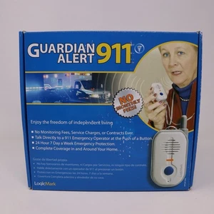 Guardian Alert 911 Sistema ALERTA MÉDICA Base y Colgante de Voz NUEVO LogicMark 30911 - Imagen 1 de 3