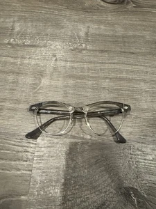 NOS Art-Craft Eyeglass Frames 46-20 Grey Marble Browline – USA – Unused Vintage - Picture 1 of 7