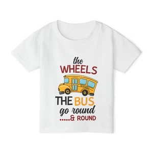 School Bus Toddler T-shirt, Kids Apparel, Birthday Gift, Playtime Shirt, [...] - Picture 1 of 31