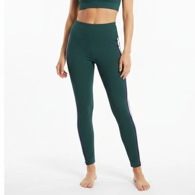 Leggings Wilo the Label verde listra lateral com nervuras tamanho pequeno - Imagem 1 de 4