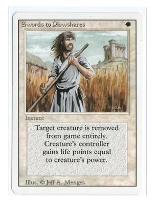 MTG - Swords to Plowshares - Normal - Revised Edition - NM - Image 1 of 2