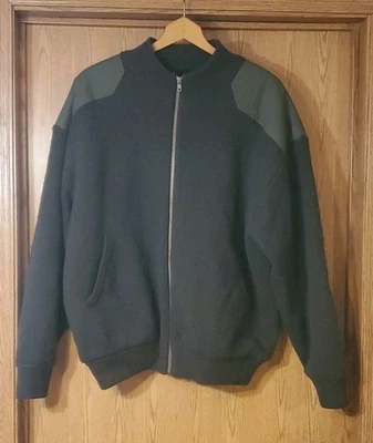 Cabela's Jacket. Mens Large. Green. Fleece Lined Wool. Full Zip  - Image 1 of 4