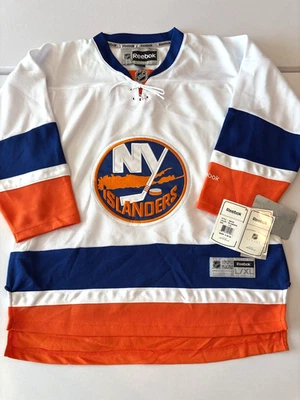 New York Islanders NHL Hockey Jersey White NWT Reebok Premier Youth Kids LXL $80 - Image 1 of 4