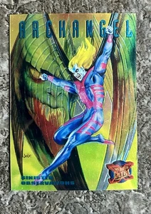 1995 X-Men '95 Ultra Fleer ARCHANGEL Sinister Observations CHROMIUM Chase Card - Picture 1 of 2