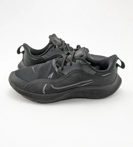 Mens Nike Air Zoom Pegasus 37 Shield Black On Black Shoes CQ7935-001 Size 13 - Picture 1 of 7