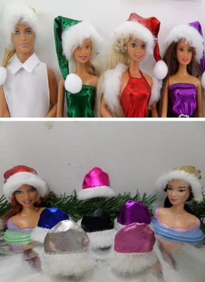 PETRAS SELBST ENTWORFENE & GENÄHTE KLEIDUNG 💙 Nikolaus Mützen 💙Kleidung für Mode Puppen: NORMAL,CURVY,VINTAGE...