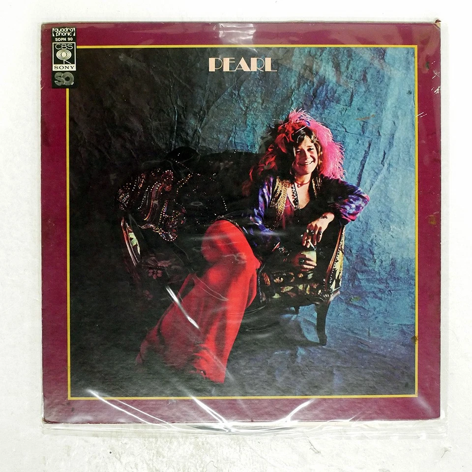 JANIS JOPLIN PEARL CBS SOPN90 Japan QUADRAPHONIC INSERT VINYL LP - Image 1 of 1
