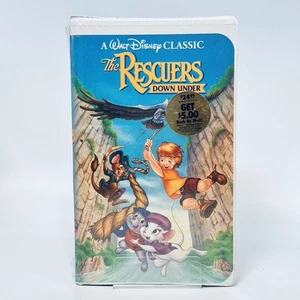 The Rescuers Down Under VHS Walt Disney Classic White Clamshell SEALED NEW - Picture 1 of 3