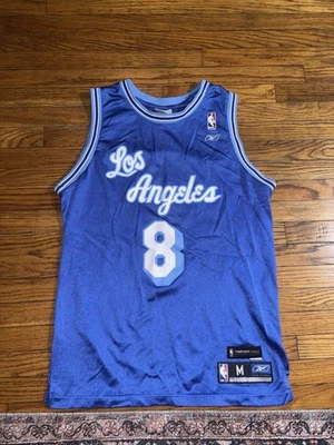 Camiseta clássica de madeira KOBE BRYANT LOS ANGELES LAKERS NBA Reebok azul tamanho - Imagem 1 de 4