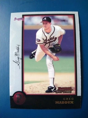 1998 Bowman Chrome Greg Maddux #16 Atlanta Braves - Image 1 of 2