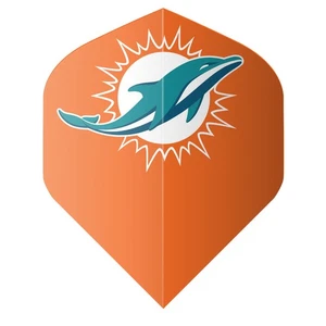 NFL Dolphins Orange Standard Dart Flights - Picture 1 of 1