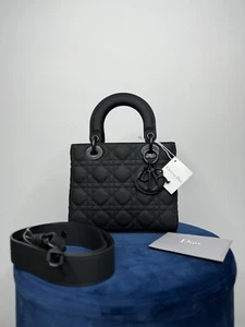 Mini Lady Dior ABCDIOR Tasche Kalbsleder Schwarz Neu - Bild 1 von 9