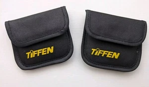 2 x Tiffen Filterbeutel - Klettverschluss - gepolstert - klein - 85 mm x 75 mm Neu - Bild 1 von 3
