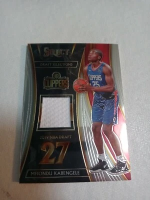 2019-20 Panini Select Mfiondu Kabengele jersey patch rookie card Clippers - Image 1 of 2