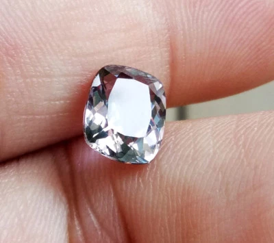 2.40Ct. 1pc. 9x7mm. Great Luster Cushion Smoky Quartz Excellent Cut Top Created - Image 1 of 4