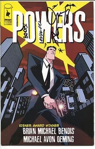 Powers 1 1ª Serie Imagen 2000 Casi Nuevo 1ª Impresión 3x Firmado Brian Bendis Oeming - Imagen 1 de 3