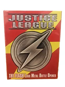 THE FLASH LOGO METAL BOTTLE OPENER W/MAGNETS DIAMOND SELECT DC COMICS - NEW - Picture 1 of 2