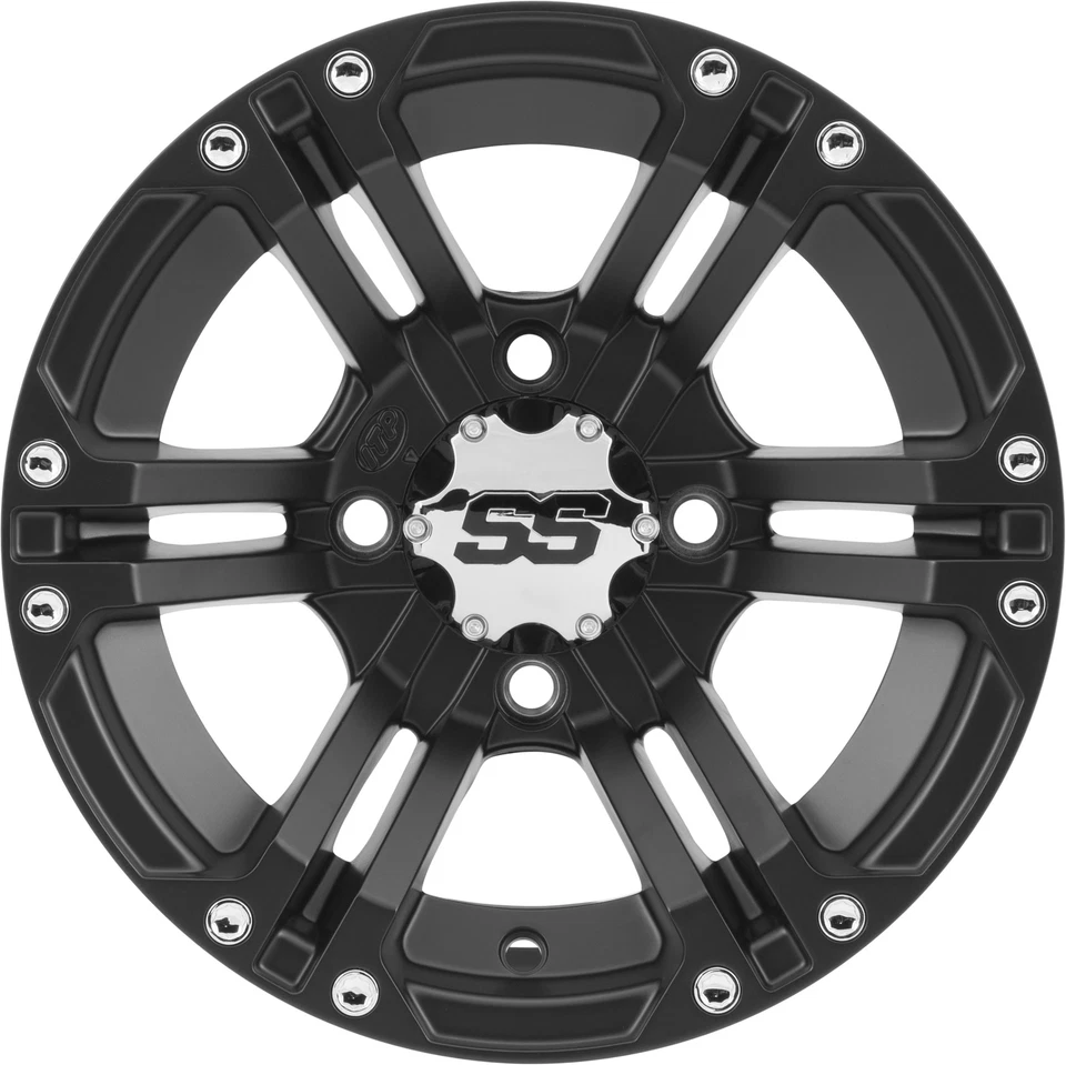 16-21 for Honda Pioneer 1000 SS212 Alloy Wheel Front/Rear Black 12x7 4/137 5+2 - Image 1 of 1