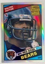 2001 Topps Chrome Reprints Refractors Walter Payton Chicago Bears #228 