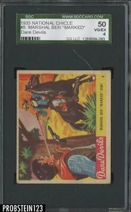 1933 R39 Dare Devils #8 - Marshall Ben Marked Him - SGC 50 VG-EX - Picture 1 of 2