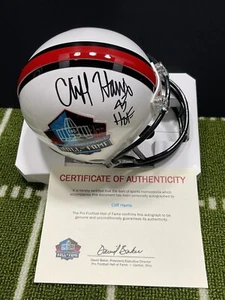 CLIFF HARRIS SIGNED HALL OF FAME MINI HELMET DALLAS COWBOYS HOF 2020 - Imagen 1 de 3