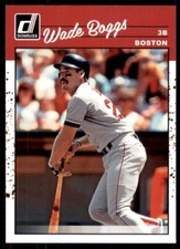2023 Donruss Baseball Retro Base #285 Wade Boggs - Boston Red Sox