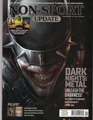 Non Sport Update Magazine April May 2024 V 35 No 2 DC Comics Dark Nights Metal Foto 1 de 3