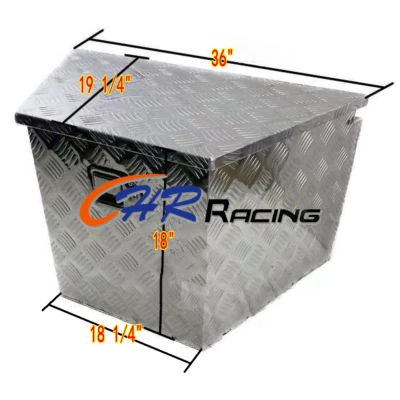 36"x18"x19" Aluminum Trailer Truck Tongue Storage Tool Box with Lock+Key - Image 1 of 3