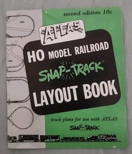 Vintage Atlas HO Model Railroad Snap Track Layout Book 1955 - 2nd Edition - Picture 1 of 4