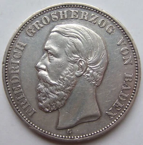 5 Mark Friedrich Grosherzog von Baden 1902 G in Sehr schön / Vorzüglich - Bild 1 von 4