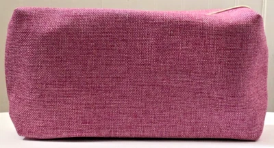 Nuevo Lancome Rosa con Brillante Plata y Oro Cremallera Maquillaje Bolsa Cosmética Estuche Foto 1 de 4