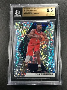 ZION WILLIAMSON 2019 PANINI MOSAIC PHOTO VARIATION FAST BREAK ROOKIE RC BGS 9.5 - Picture 1 of 4