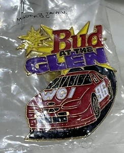 Vintage 1996 Bud At The Glen Lapel Pin Watkins Glen New Sealed - Picture 1 of 4